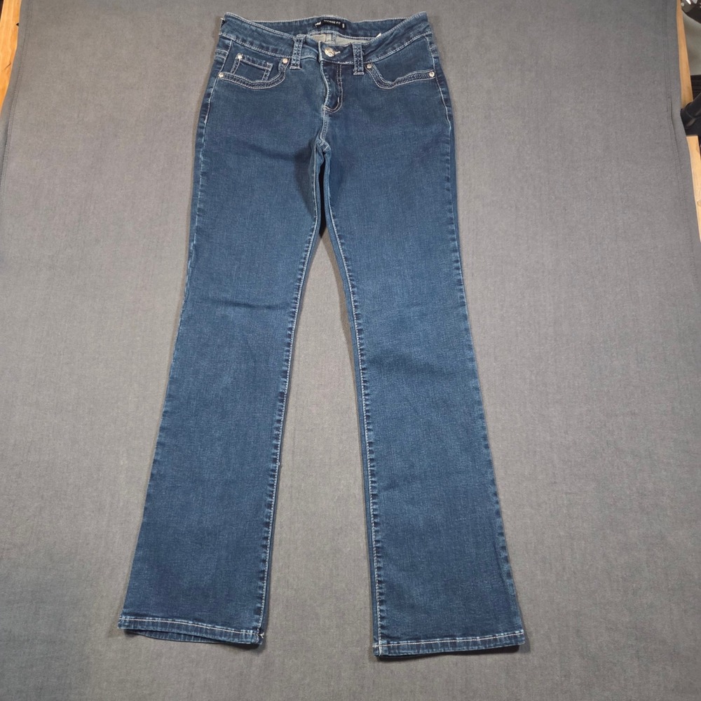 Lee Jeans Womens Size 4 Medium Blue Midrise Fit Bootcut Stretch Denim